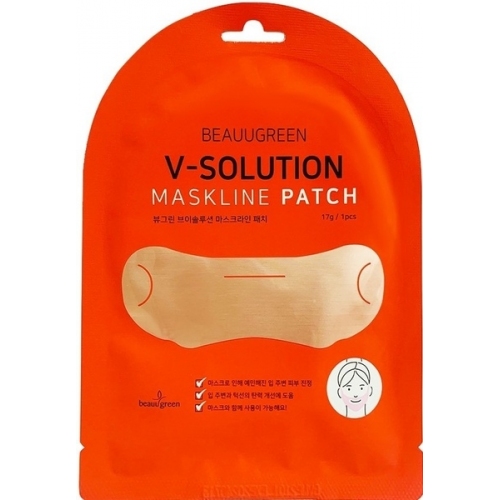 Купить 037681 Патчи, маска для коррекции овала лица V-Solution Maskline Patch, BeauuGreen, Ю.Корея, 28 г в интернет-магазине Ravta – самая низкая цена