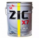 Масло моторное ZIC X7 LS 5W-30 20л  синтетическое (синтетика)