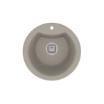 Кварцевая мойка для кухни Толеро R-108Е (серый, цвет №701)  из искусственного камня