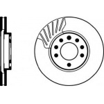Тормозной диск Textar передний Opel Astra G, H, Zafira, Meriva  [92091903]
