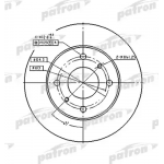 pbd2591 PATRON Тормозной диск