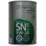 Масло TOYOTA MOTOR OIL SN/GF-5 5/20 (1л)  синтетическое (синтетика)