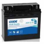 Мото аккумулятор EXIDE AGM12-18 18Ah 250A для piaggio