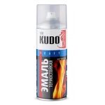 Эмаль аэрозольная термостойкая KUDO арт.(KU-5002) черная (0,52л)