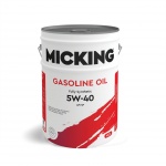 Масло моторное Micking Gasoline Oil MG1 5W-40 SP synth. 20л.  синтетическое (синтетика)