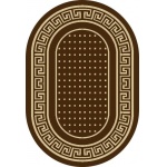 Ковер ЦИНОВКА VITEBSK 0,80*1,50 sz2749a1о-11 овал(00951990)  коричневого цвета