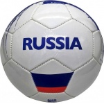 Мяч футбольный "Россия", ПВХ 1 слой, камера рез. в пак. арт.SC-1PVC300-RUS.