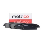 3010-107 METACO Колодки тормозные задние дисковые к-кт