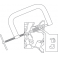 Рассухариватель струбцинный с насадками в кейсе (16,19,23,25,30 мм) арт.801150