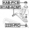 (kab-picb) Сайленблок задний переднего рычага FEBEST (KIA Picanto 2004-)