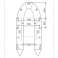 Тент 3Д на лодку Sport/Huntingline 360-390 (Камо)