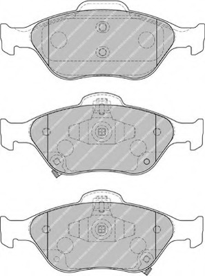 FDB1890 Ferodo Комплект тормозных колодок, дисковый тормоз