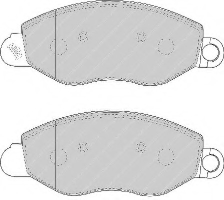 fvr1461 FERODO Комплект тормозных колодок, дисковый тормоз