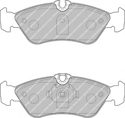 FVR1876 Ferodo Комплект тормозных колодок, дисковый тормоз