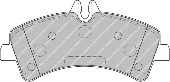 FVR1779 FERODO Комплект тормозных колодок, дисковый тормоз