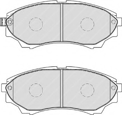 FDB1817 Ferodo Комплект тормозных колодок, дисковый тормоз