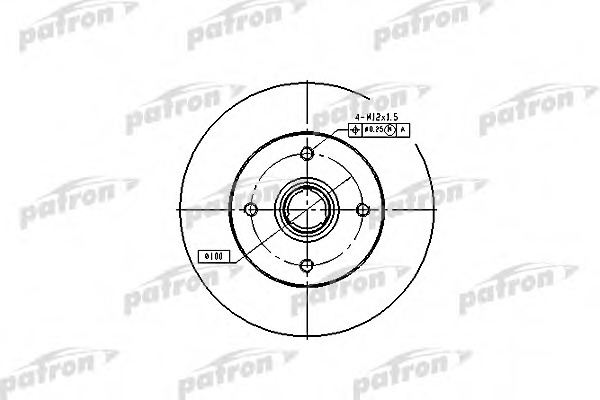 Купить pbd1529 PATRON Тормозной диск в интернет-магазине Ravta – самая низкая цена
