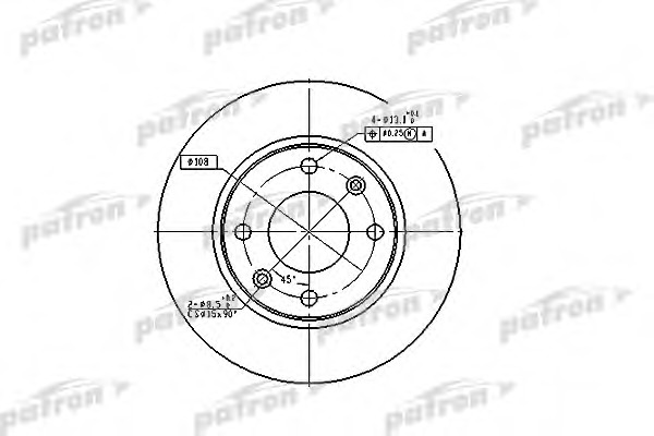 Купить pbd2815 PATRON Тормозной диск в интернет-магазине Ravta – самая низкая цена