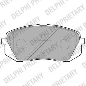 LP2050 Delphi Комплект тормозных колодок, дисковый тормоз