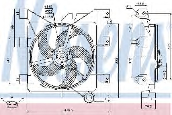 Купить 85316 NISSENS Вентилятор, охлаждение двигателя в интернет-магазине Ravta – самая низкая цена
