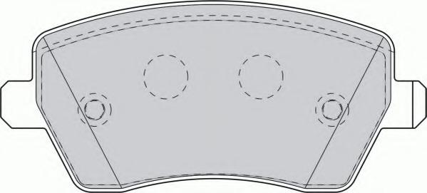 FDB1617 Ferodo Комплект тормозных колодок, дисковый тормоз