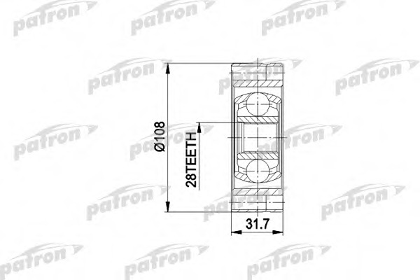 Купить pcv3024 PATRON Шарнирный комплект, приводной вал в интернет-магазине Ravta – самая низкая цена