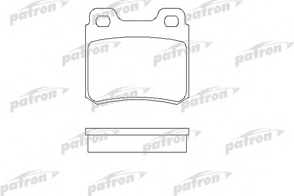 pbp586 PATRON Комплект тормозных колодок, дисковый тормоз