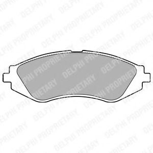 LP1779 Delphi Комплект тормозных колодок, дисковый тормоз