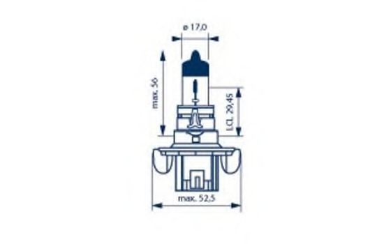 48092 Narva Лампа накаливания, фара дальнего света; Лампа накаливания, основная фара; Лампа накаливания, противотуманная фара; Лампа накаливания, основная ф