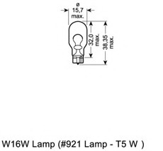 921 OSRAM Лампа накаливания, фонарь указателя поворота; Лампа накаливания, фонарь сигнала тормож./ задний габ. огонь; Лампа накаливания, фонарь сигнала торм