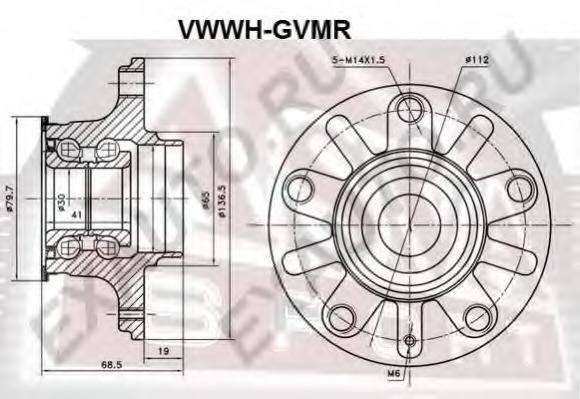 2382-GVMR FEBEST Ступица колеса