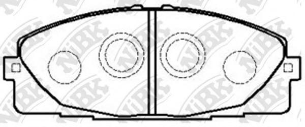PN1516 NiBK Комплект тормозных колодок, дисковый тормоз